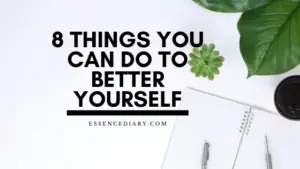 how to better yourself