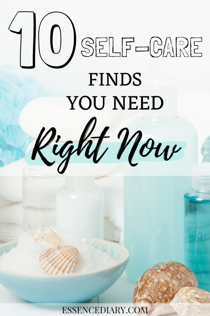 Pinterest image stating 10 self-care products you need right now