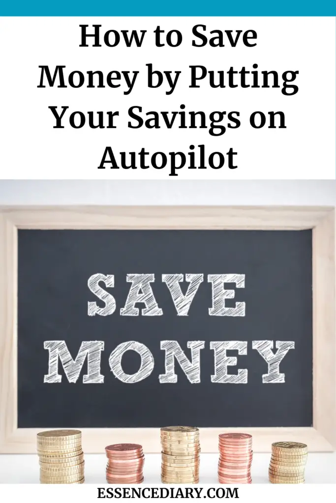 pinterest pin image how to save money