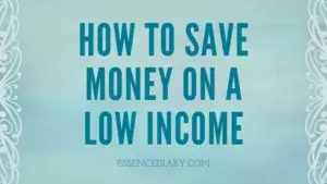 how to save money on a low income